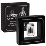 2014 Charlie Chaplin Lenticular 1oz Silver Proof Coin