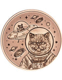 COSMIC CAT Purrfectly Copper 1oz Copper Round