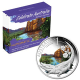 2010 $1 American Numismatic Association Celebrate Australia Northern Territory 1oz Silver Coloured Proof Coin