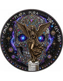 2024 Mexico Diamond Libertad Aura Skull 1oz Silver Coin