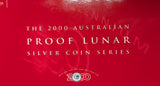 2000 Lunar Year of the Dragon Three Coin Silver Proof Set (2oz, 1oz, 1/2oz)