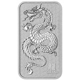 Perth Mint Rectangular Dragon 1oz Silver Bullion Minted Bar