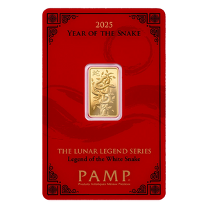 2025 PAMP Gold Lunar Snake Minted Bar 5g