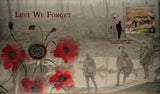 2017 $2 Lest We Forget Rosemary C Mintmark PNC (Red Foil Impressions Issue)