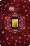 Germania Mint Merry Christmas 1g Gold Minted Bar