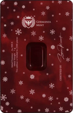 Germania Mint Merry Christmas 1g Gold Minted Bar