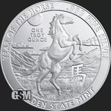 2026 Golden State Mint Lunar Horse 1oz Silver Round