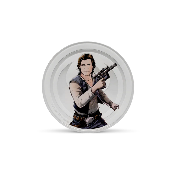 2025 Star Wars™ Han Solo™ VS Boba Fett™ 1oz Silver Collectible Coin