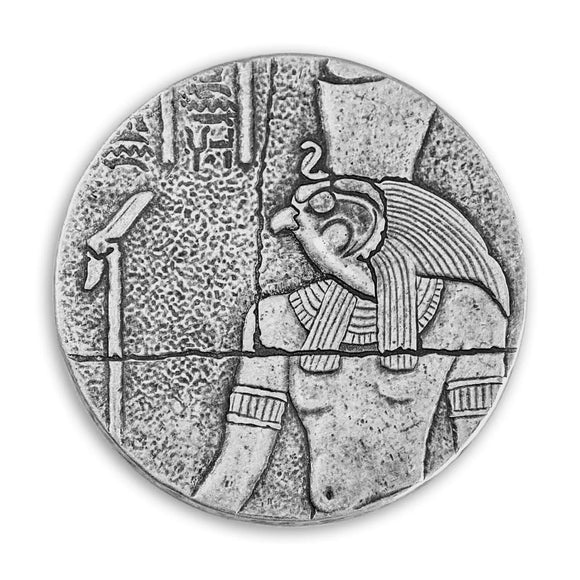 2016 2oz Chad Egyptian Relic Series Antiqued Horus Silver Coin