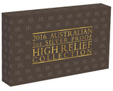 2016 $1 Australian 1oz Silver High Relief Proof 3 Coin Set Collection