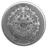 Aztec Calendar 1/10oz Silver Round