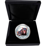 2013 $1 Endangered and Extinct Tasmanian Devil 1oz Silver Coloured Proof Coin