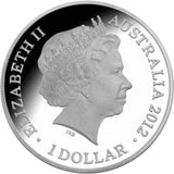 2012 $1 Kangaroo In Outback F15 Privy Mark 1oz Silver Proof Coin