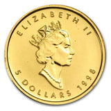 1/10oz Gold Canadian Maple Coin with Family of Eagles Privy