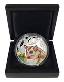 2015 $1 Endangered and Extinct Mahogany Glider 1oz Silver Coloured Proof Coin