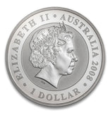 2008 $1 Australian Koala 1oz Silver Gilded Coin