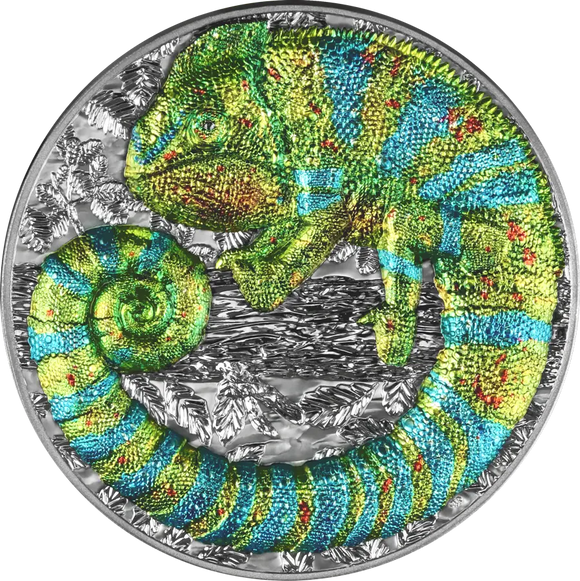 Representatives of the Species: Germania Mint 2023 – Chameleon 2oz Silver HR Coin
