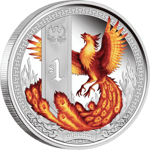 2013 Mythical Creatures Phoenix 1oz Silver Proof Coin