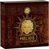 2022 Helios - Divine Faces of the Sun High Relief Antiqued 3oz Silver Coin