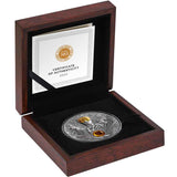 2022 Helios - Divine Faces of the Sun High Relief Antiqued 3oz Silver Coin