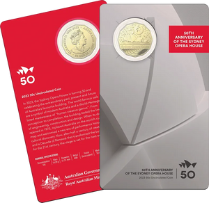 2023 50th Anniversary of the Sydney Opera House 50c Carded