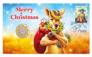 2024 50c Merry Christmas Festive Florals PNC