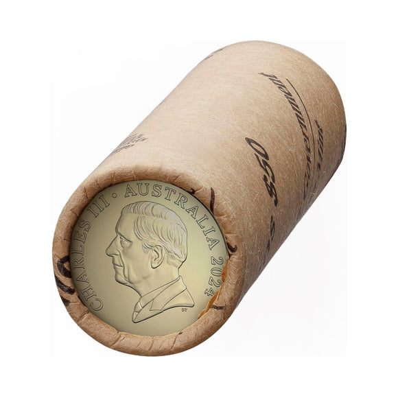 2024 $2 Coin Roll King Charles III Obverse Effigy Non-Premium Roll H/H