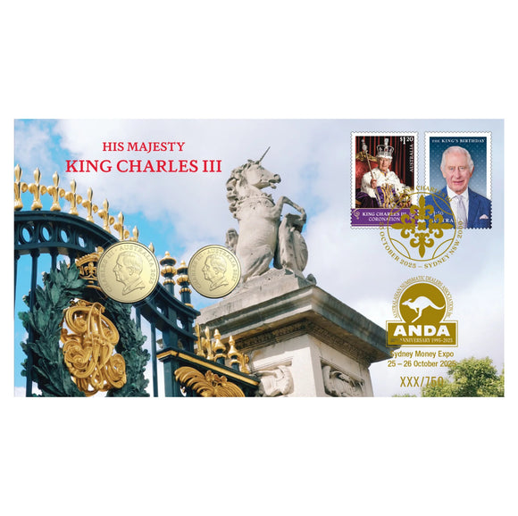 2025 King Charles III Two-Coin PNC - Sydney Money Expo Overprint