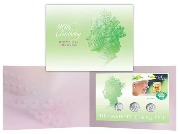2016 Australia Queen Elizabeth II 90th Birthday Three Coin Prestige PNC