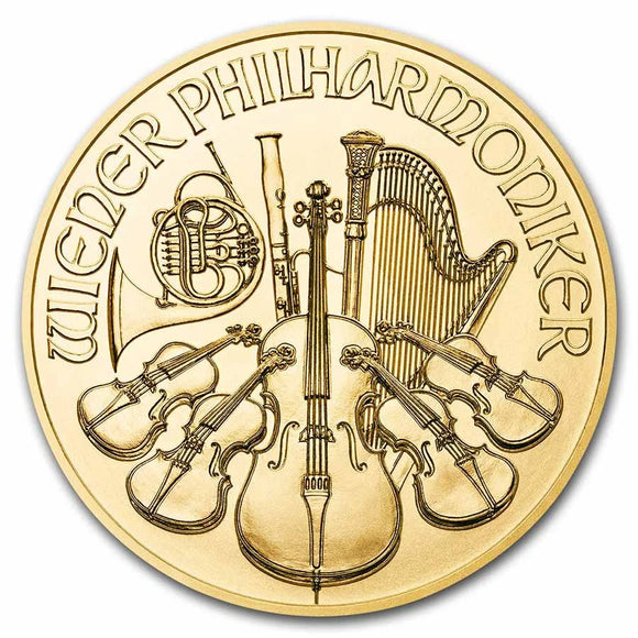 2022 Austria Philharmonic 1/10oz Gold Bullion Coin