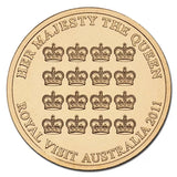 2011 Queen's Visit $5 Uncirculated Coin in Card
