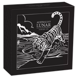 2022 Year of the Tiger 1oz Silver Gilded Coin