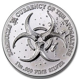 2017 Walker Zombucks Apocalypse 1oz Silver Round