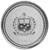 2024 Samoa Year of the Dragon 2oz Silver Coin