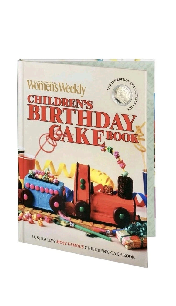 2025 RAM Womens Weekly Birthday Cake Book and $1 Choo Choo Train AlBr Proof Coin