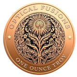 Optical Fusions Owmori Colorized Minted 1 oz Copper Round