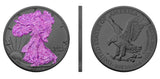 2025 US Eagle Dark Rose Holo Edition 1oz Silver Coin