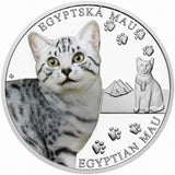 2025 Cat Breeds Egyptian Mau Proof 1 oz Silver Coin