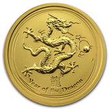 2012 Lunar Series II 1/4oz Gold Dragon Coin
