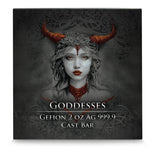 Germania Mint Goddesses: Gefion 2 oz Ag 999.9 Cast Bar