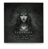 Germania Mint Goddesses: Sigyn 2 oz Ag 999.9 Cast Bar