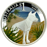 2013 $1 World Heritage Sites Fraser Island 1oz Silver Coloured Proof Coin