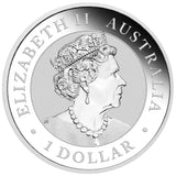 2022 $1 WMF Berlin Australian Kookaburra 1oz Silver Coloured Coin