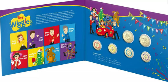 2021 The Wiggles $1 and $2 Coin Collection - Celebrating 30 Years