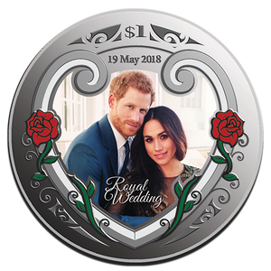 2018 Royal Wedding Prince Harry and Meghan 1oz Silver Proof Coin