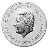 2024 Tuvalu Black Flag Calico Jack - The Kingston 1oz Silver Bullion Coin