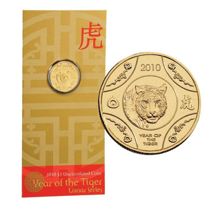 2010 $1 Year of The Tiger Uncirculated Coin