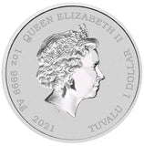 2021 $1 The Simpsons Marge & Maggie Simpson 1oz Silver Coin in Card