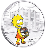 2019 The Simpsons - Lisa 1oz Silver Coloured Proof Coin