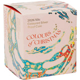 2026 50c Australia Christmas Decoration Colour Silver Coin